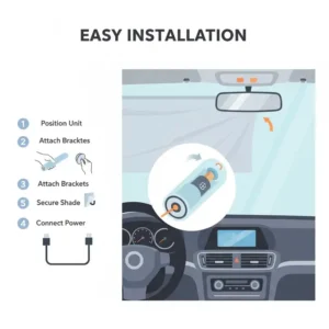A step-by-step guide on how to properly install an electric sun shade car for maximum coverage.
