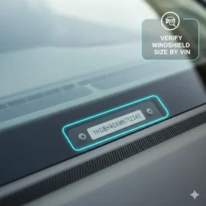 Using the Vehicle Identification Number (VIN) to find the exact OEM windshield size and specifications.
