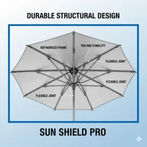 Illustration showing how a car shade umbrella protects the dashboard and leather seats from cracking and fading due to sun exposure. Xuất sang Trang tính