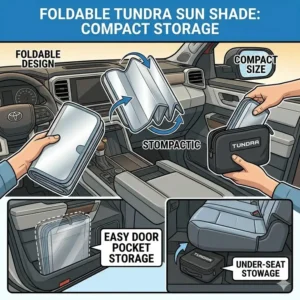 How to fold and store a compact tundra sun shade in the included storage bag.