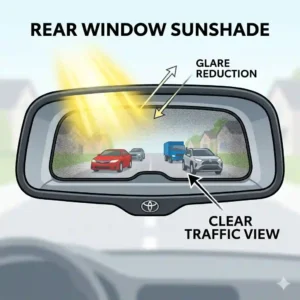 6-rear-window-sunshade: Universal sizing chart and dimension guide for choosing the right rear window sunshade for sedans, trucks, and SUVs.